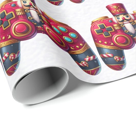 Whitcracker Game Controller Wrapper Geschenkpapier (Rolleneckpunkt)