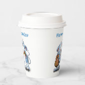 Whitday Paper Cups Funny Mouse Music Band Pappbecher (Links)