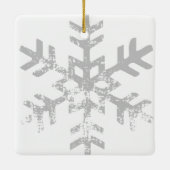 White 1st Weihnachten Mr. & Mrs. Foto Keramikornament (Rückseite)