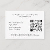 White 2 Foto Online UAWG QR Code Hochzeit Begleitkarte (Vorderseite)