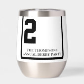 White 2 Personalisiert Derby Race (Rückseite)