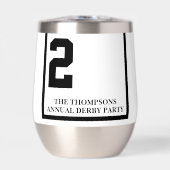 White 2 Personalisiert Derby Race (Vorderseite)