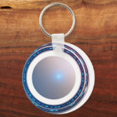 White 3D designer Schlüsselanhänger (Rückseite)