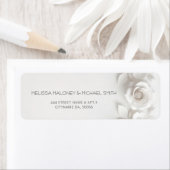 White 3D Flowers Roses Wedding (Insitu)