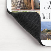 White 7 Foto Collage | Leben mit dir lieben Mousepad (Ecke)
