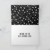 White ABIGAIL Name Collage on Black Karte (Innenseite)