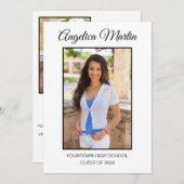 White Abschluss 3 Foto Class 20XX (Vorne/Hinten)