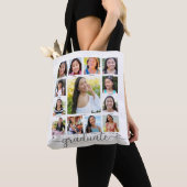 White Abschluss K-12 Script FotoCollage Modern Tasche (Von Nahem)
