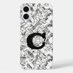 White Abstrakt Smoke Grunge Boys Handy Case