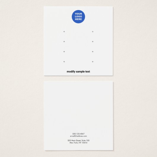 White Add Logo Multiple 8 Stuhl Ohrloch (Vorne & Hinten)