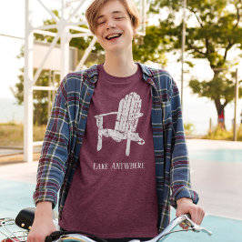 White Adirondack Chair Personalisiert Souvenir Tri-Blend Shirt