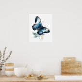 White Admiral Butterfly Art Print Poster (Küche)