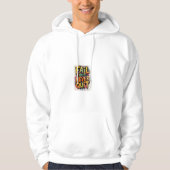 white Adult Pullover Hoodie with design (Vorderseite)