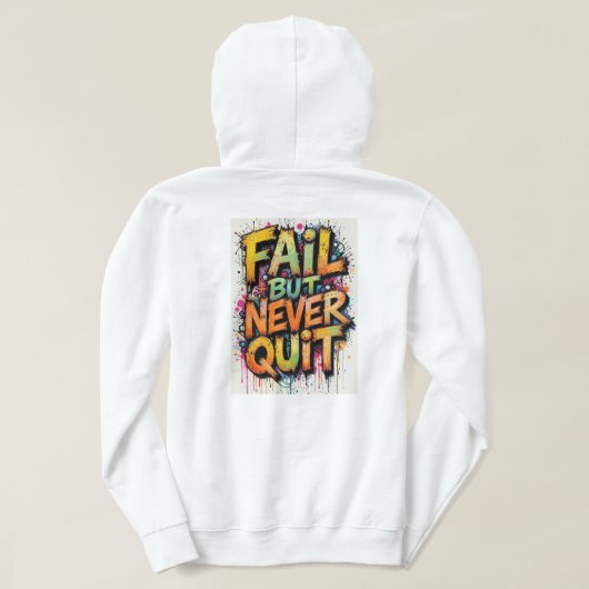 white Adult Pullover Hoodie with design (Design Rückseite)