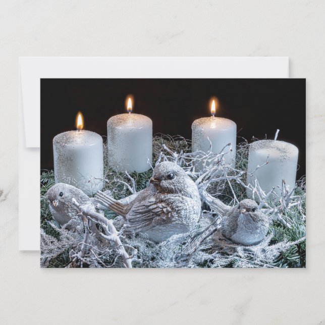 White Advent Kreath (Vorderseite)