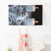 White Advent Kreath Banner (Insitu)