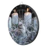 White Advent Kreath Dartscheibe (Vorderseite rechts)