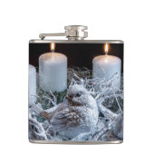 White Advent Kreath Flachmann (Vorderseite)