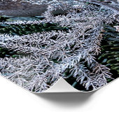 White Advent Kreath Poster (Ecke)