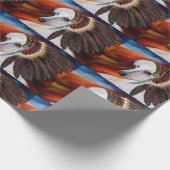 White Afghan Hound Geschenkpapier (Ecke)