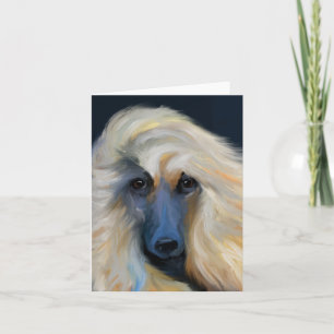 White Afghan Hound Karte
