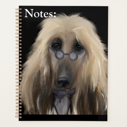 White Afghan Hound Planer (Vorderseite)
