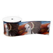 White Afghan Hound Satinband (Spule)