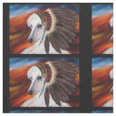 White Afghan Hound Stoff (Nahaufnahme)