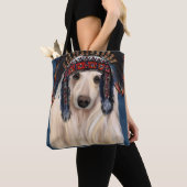 White Afghan Hound Tasche (Von Nahem)