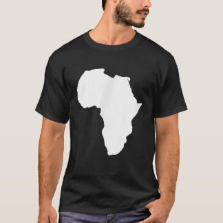 White Africa Map Design T-Shirt