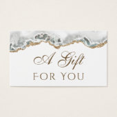 White Agate Geschenkkarte (Vorderseite)