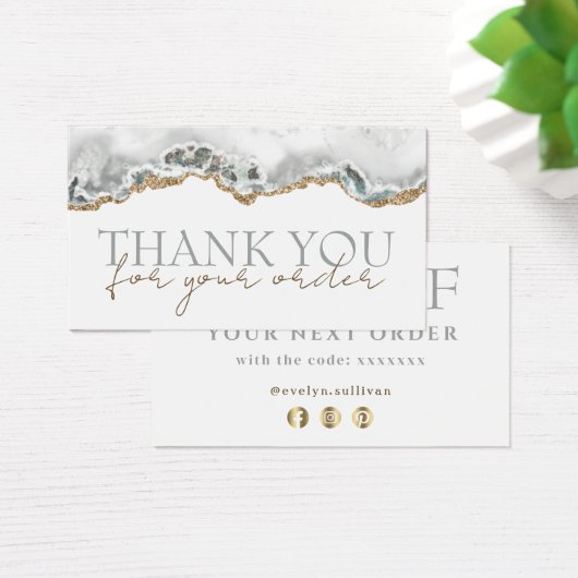 White Age danke Ihnen Discount Card (Schreibtisch)