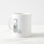 White Akita History Kaffeetasse (Vorderseite Links)