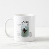 White Akita History Kaffeetasse (Links)
