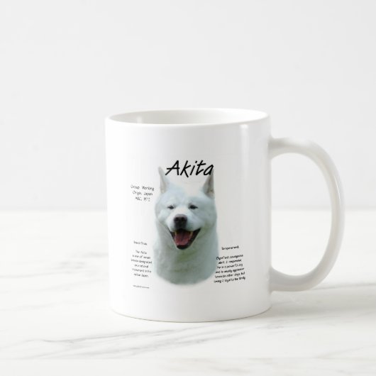 White Akita History Kaffeetasse (Rechts)