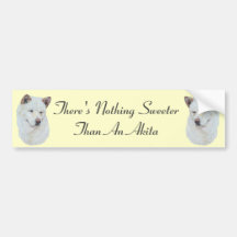 White Akita Portrait Original Dog Slogan