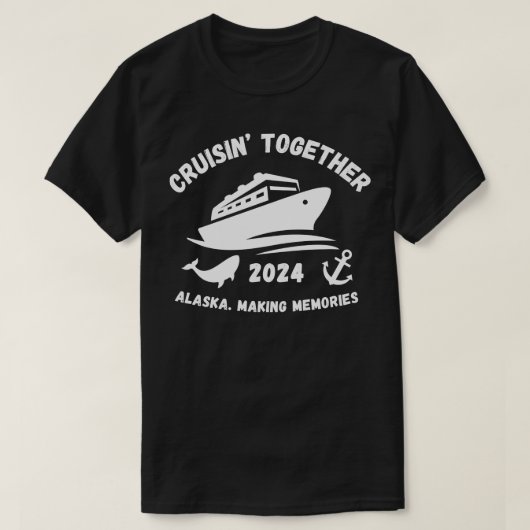 White Alaska Cruise 2024 TShirt (Design vorne)