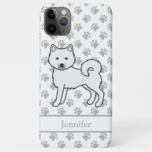 White Alaskan Malamute Niedlich Cartoon Dog & Name Case-Mate iPhone Hülle