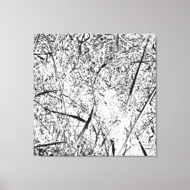 White Alien Grass Leinwanddruck