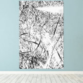 White Alien Grass Leinwanddruck (Insitu (Holzboden))