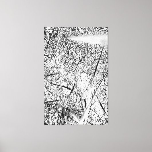 White Alien Grass Leinwanddruck (Vorderseite)