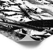 White Alien Grass Poster (Ecke)