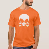 White Alien Skull Dark T - Shirt (Vorderseite)