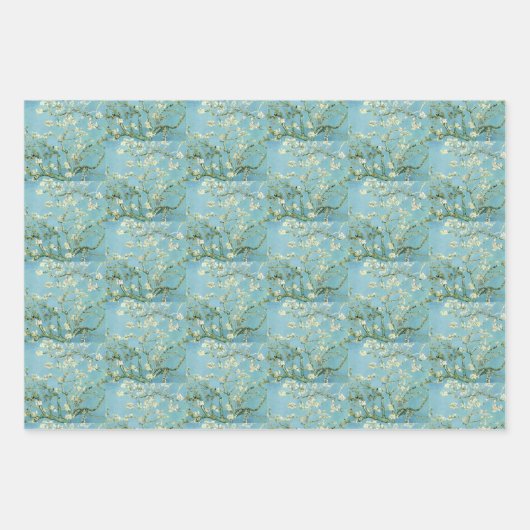 White almond blossom by Vincent Van Gogh Geschenkpapier Set (Vorderseite 3)