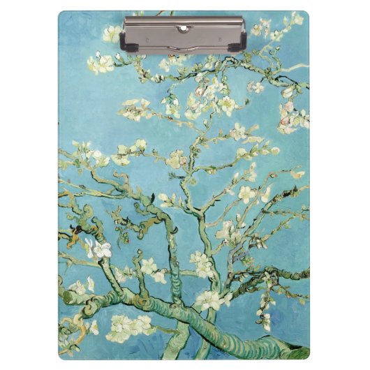 White almond blossom by Vincent Van Gogh Klemmbrett (Vorderseite)