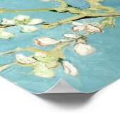 White almond blossom by Vincent Van Gogh Poster (Ecke)