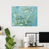 White almond blossom by Vincent Van Gogh Poster (Heimbüro)