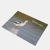 White American Avocet Fußmatte (Schrägansicht)