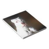 White American Pitbull Terrier Rescue Dog Notizblock (angewinkelt)