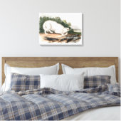 White American Wolf von John James Audubon Leinwanddruck (Insitu (Schlafzimmer))